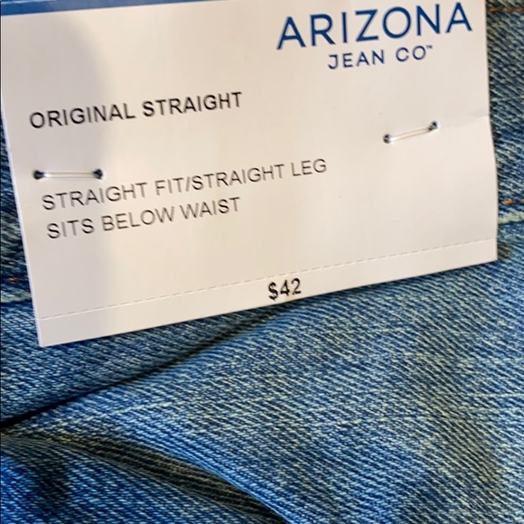 ARIZONA JEAN CO MEN’S JEANS IN LIGHT STONE SIZE 32x34 - Picture 3 of 5